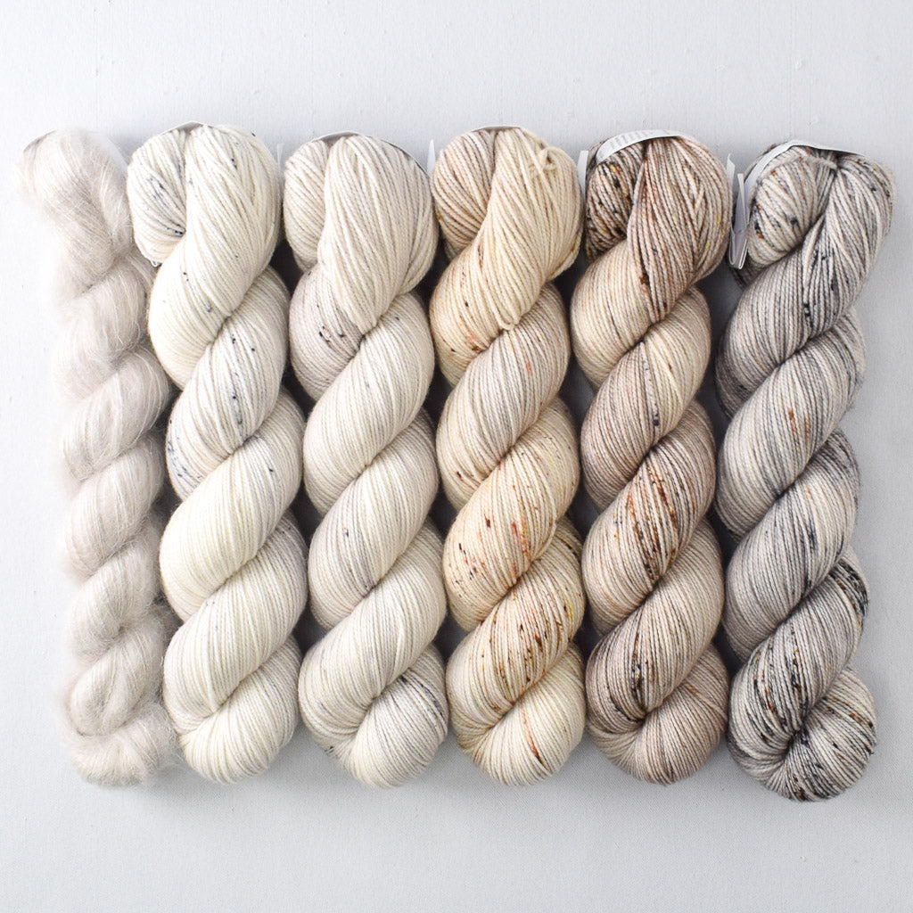 Neutral with White Peppercorn - Miss Babs Lace and Fade Boxy Set
