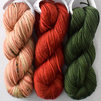 Nori, Rosy Finch, Turkey Red - Miss Babs Toe Trio