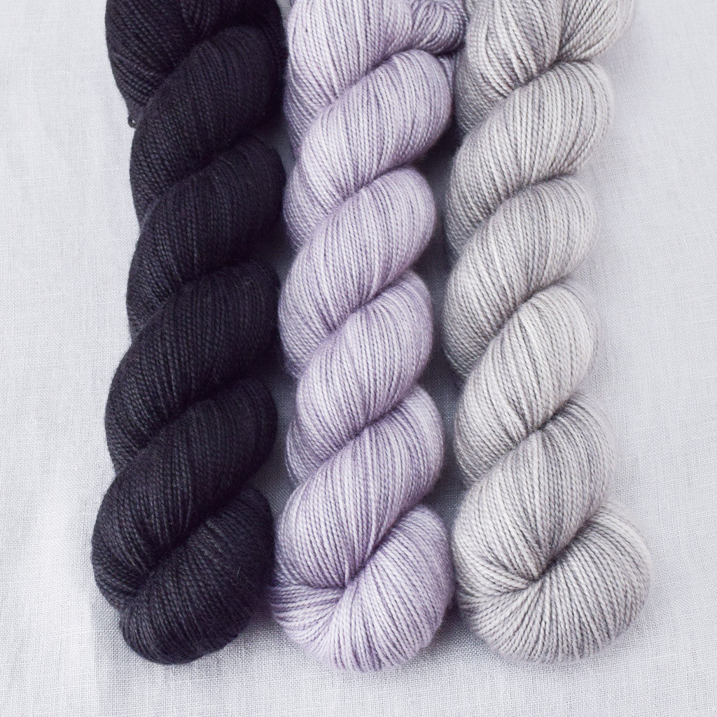 Obsidian, Oyster, Provence - Miss Babs Yummy 2-Ply Trio