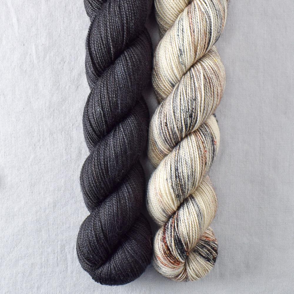 Obsidian, Rock Sparrow - Miss Babs 2-Ply Duo
