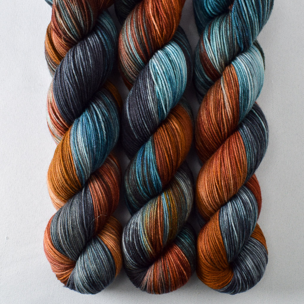 Ocean Jasper - Miss Babs Putnam Merino wool and nylon sock yarn