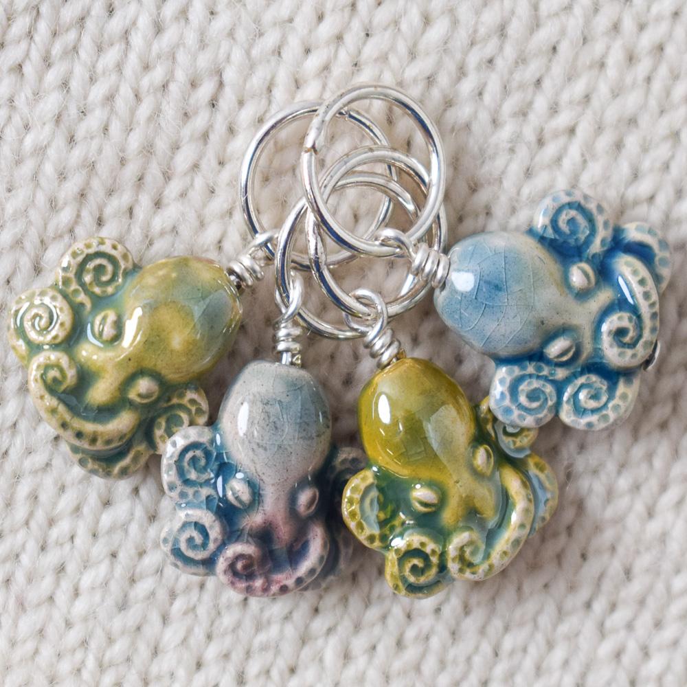 Octopus Stackable Markers Octopus Stitch Markers – Miss Babs