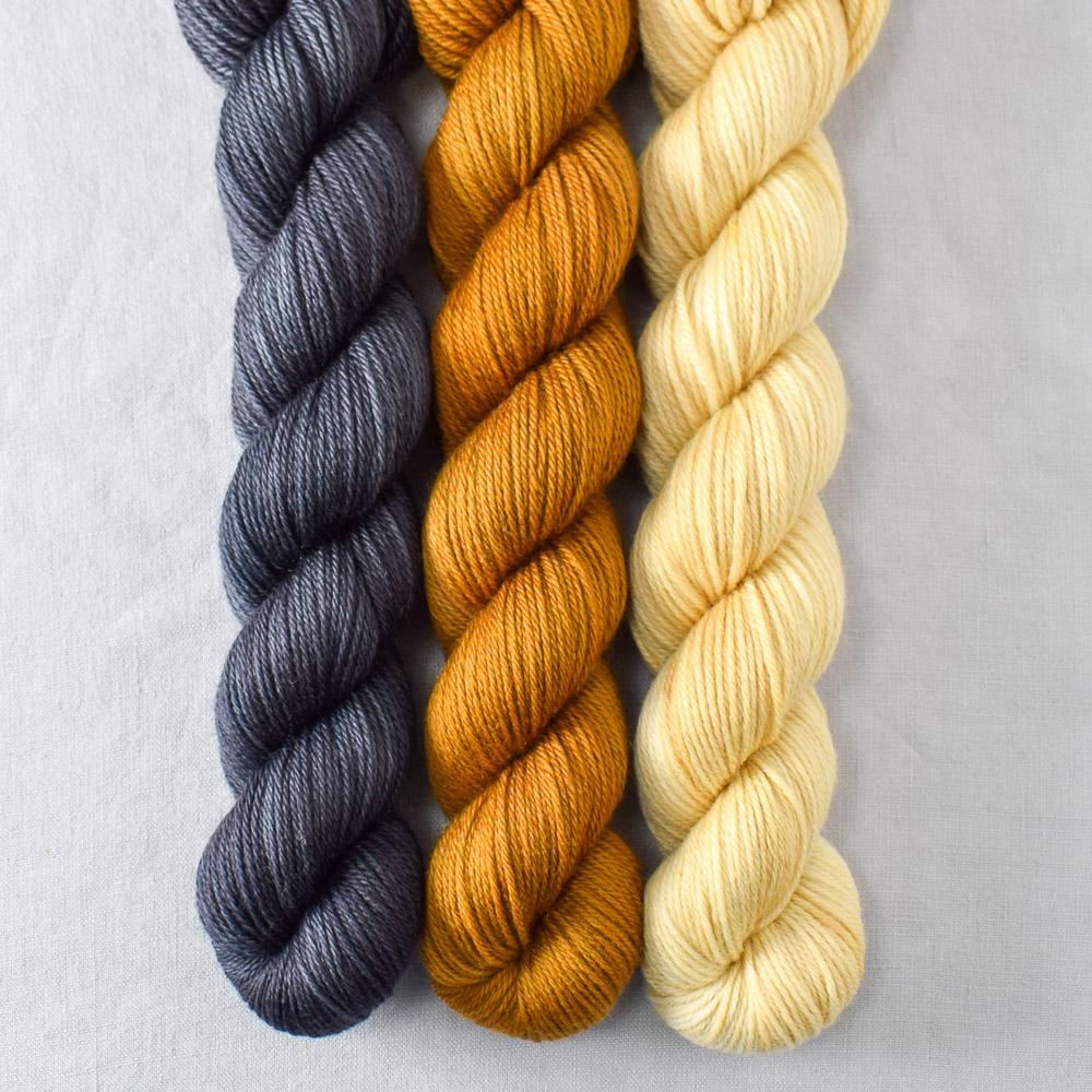 Old Gold, Pewter, Wheaten - Miss Babs Yowza Mini Trio