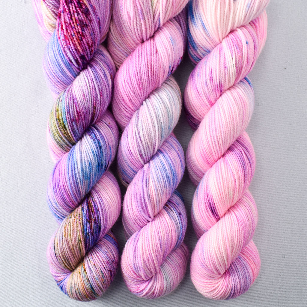 Orchid Fantasia - Miss Babs Yummy 2-Ply superwash Merino wool yarn