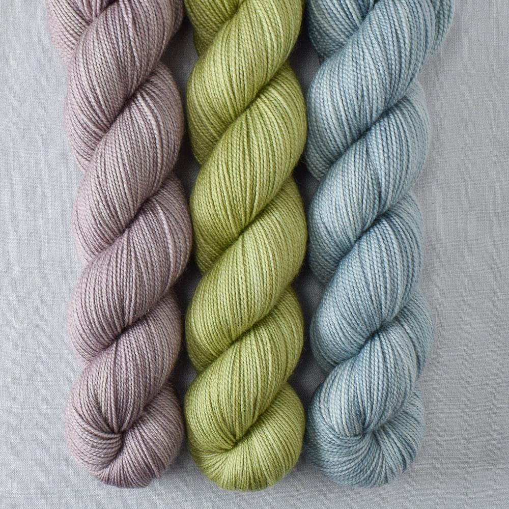 Oregon Mist, Sea Shell, Snakehead - Miss Babs Yummy 2-Ply Trio
