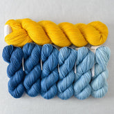 Orion and Goldenrod Yummy 2-Ply Shawl Set - Gradient Set