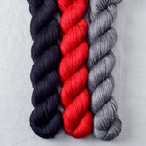 Oxidized Silver, Scarlet Letter, Starling - Miss Babs Yowza Mini Trio