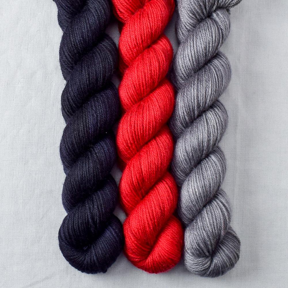 Oxidized Silver, Scarlet Letter, Starling - Miss Babs Yowza Mini Trio