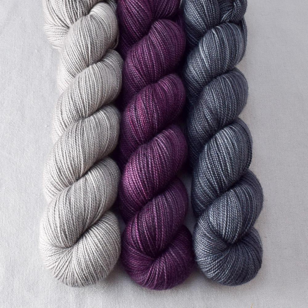 Oyster, Pewter, Tulipa - Miss Babs Yummy 2-Ply Trio