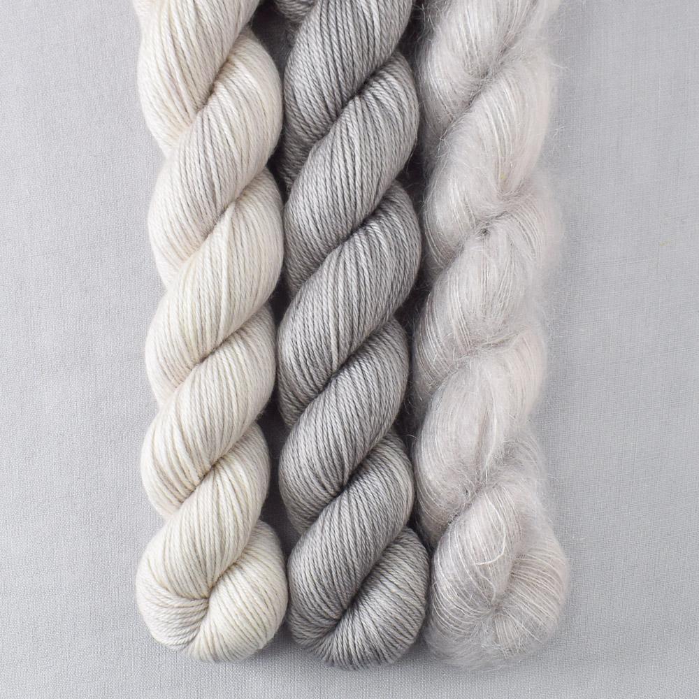 Oyster, White Peppercorn - Miss Babs Pillowy Cowl Set