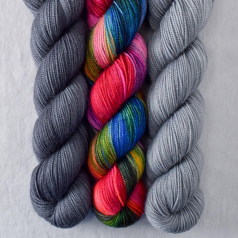 Perfectly Wreckless, Pewter, Slate - Yummy 2-Ply Trio - Babette