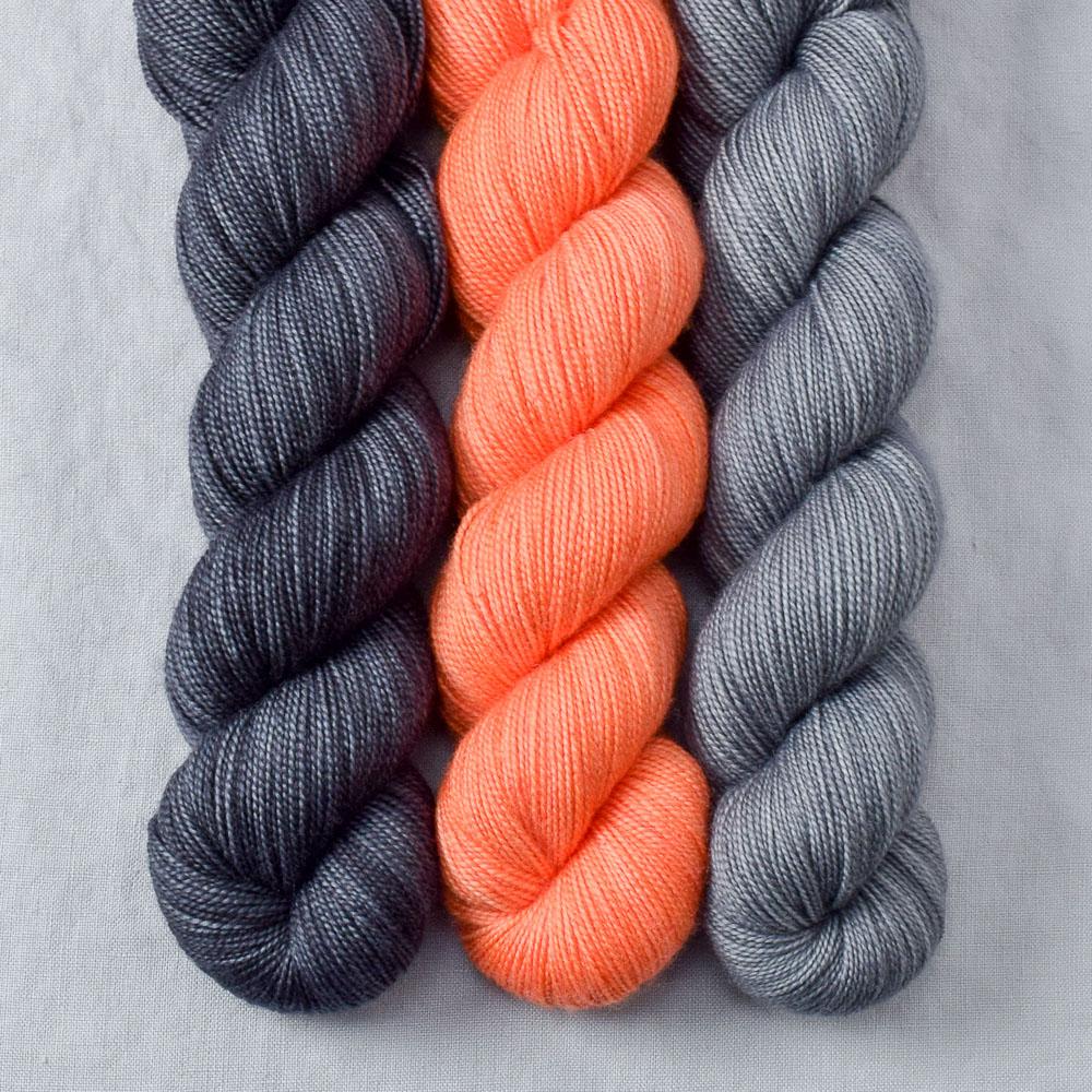Pewter, Slate, Spicy Papaya - Miss Babs Yummy 2-Ply Trio