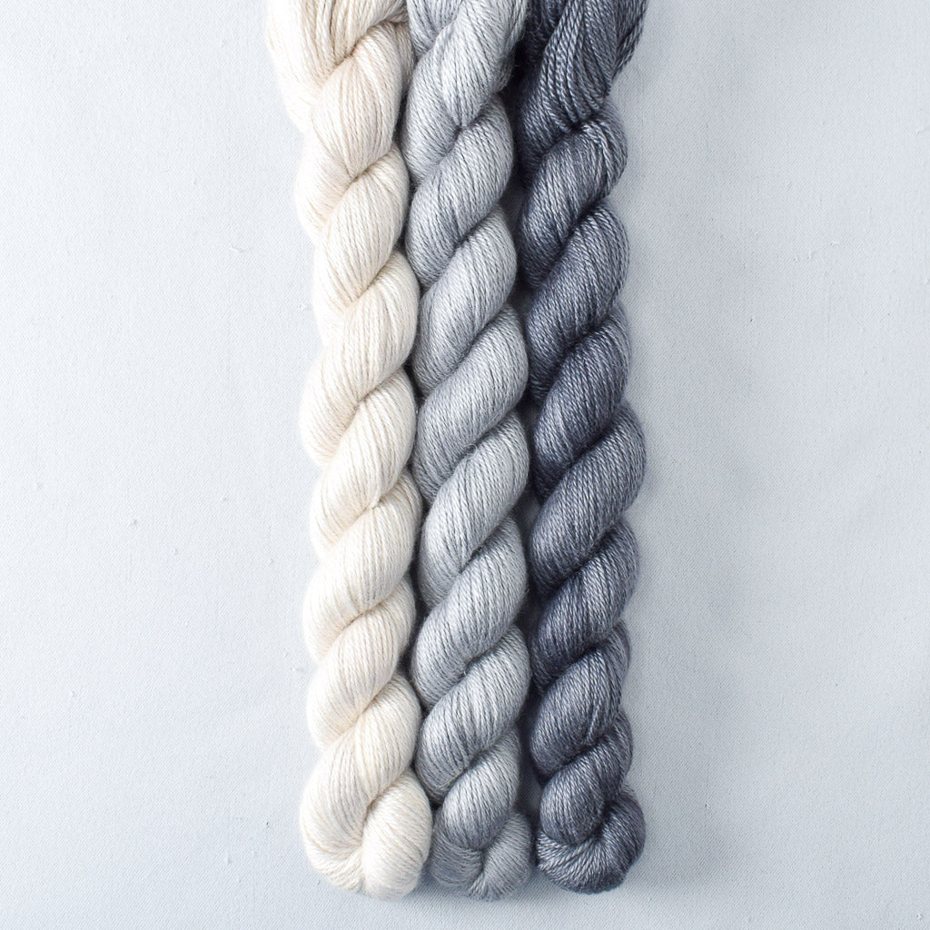 Pewter, Slate, White Peppercorn - Miss Babs Sojourn Cowl Set