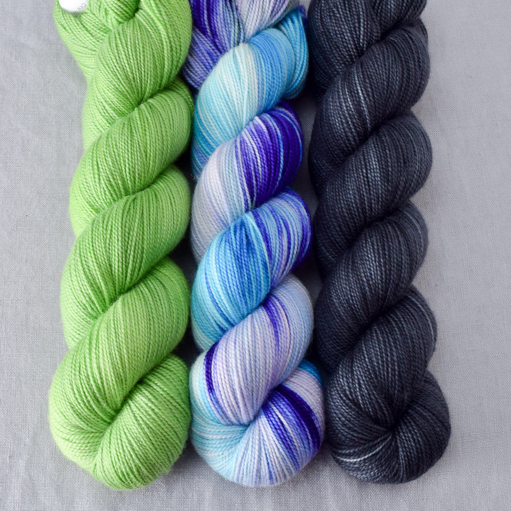 Pewter, South Beach, Wild Keet - Miss Babs Yummy 2-Ply Trio