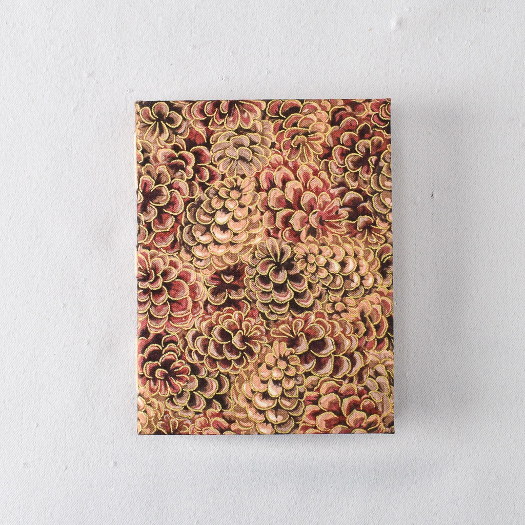 Small Handmade Journal with Pinecone Print Cover