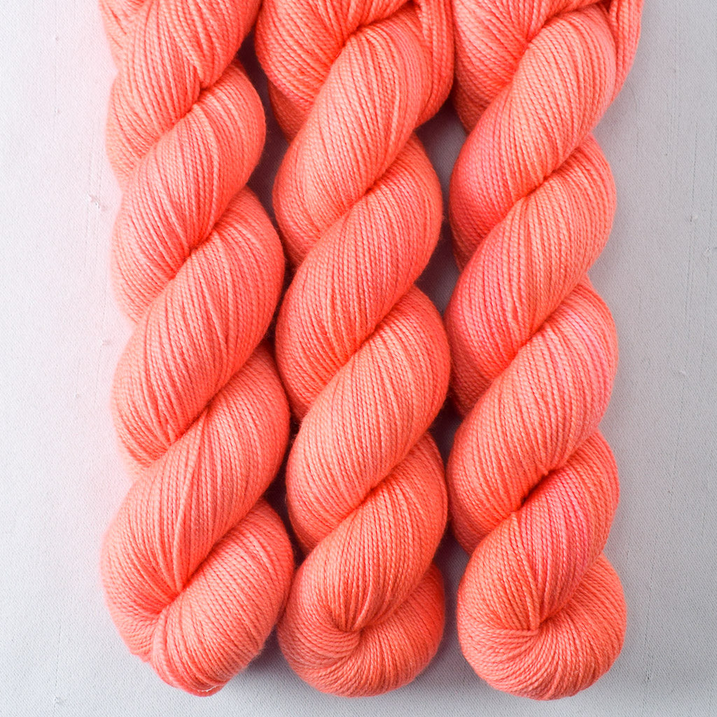 Pink Grapefruit - Miss Babs Yummy 2-Ply superwash Merino wool yarn