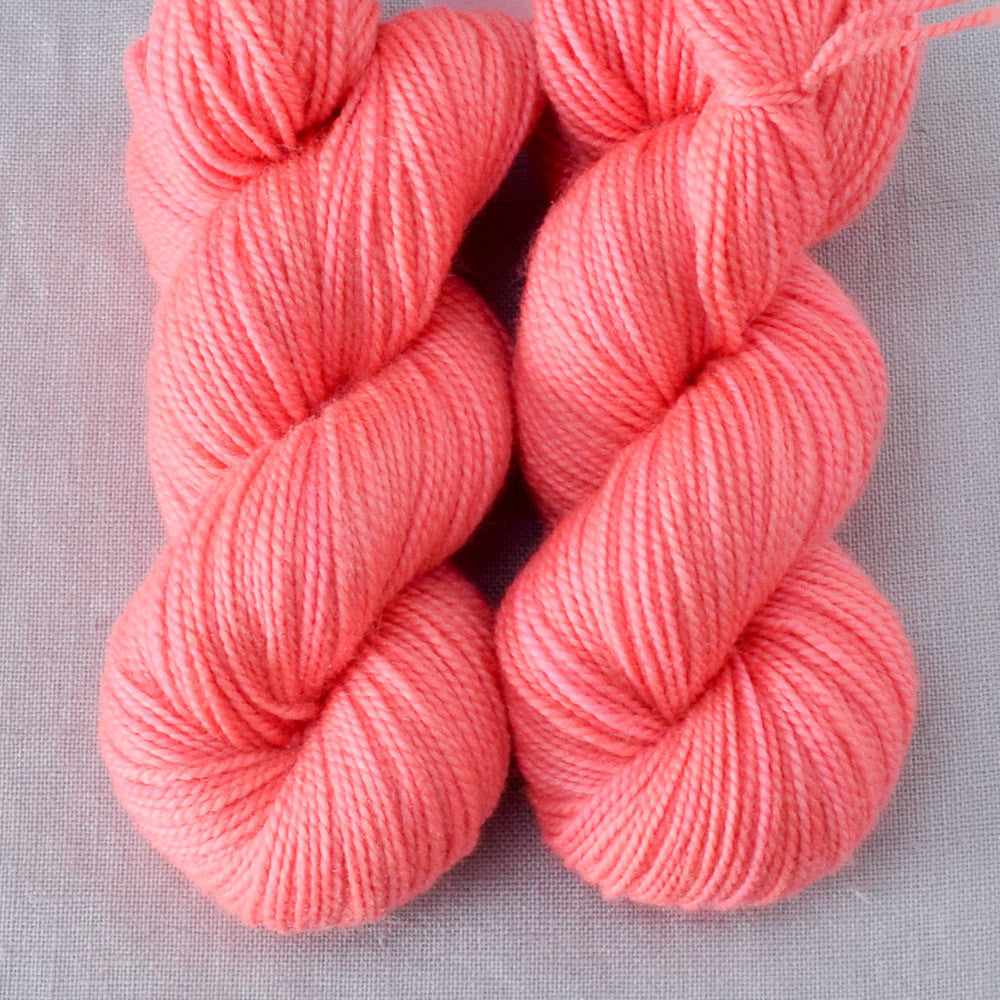 Pink Grapefruit - Miss Babs Yummy 2-Ply Toes superwash Merino wool yarn