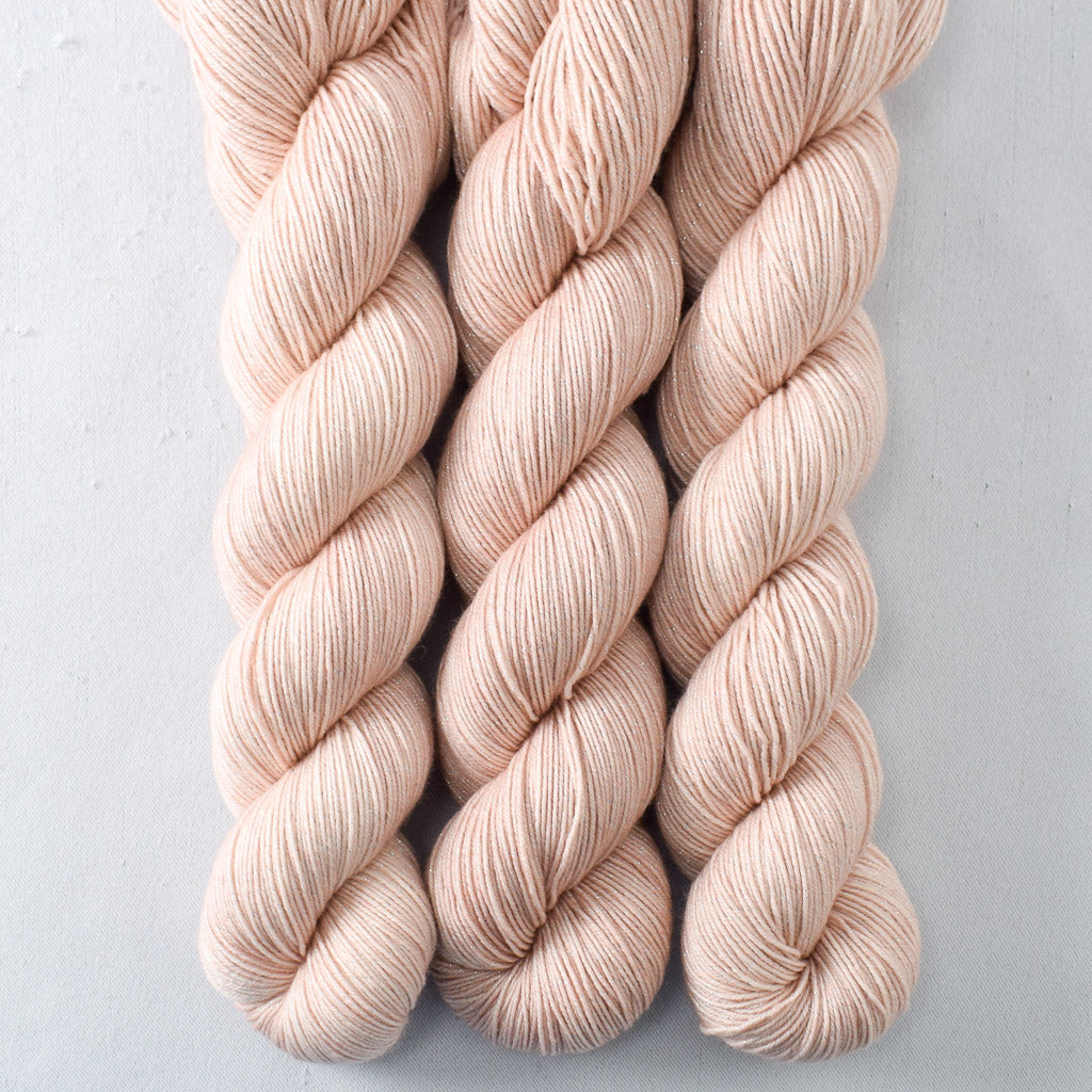 Princess Buttercup - Miss Babs Estrellita fingering weight superwash merino and Lurex yarn