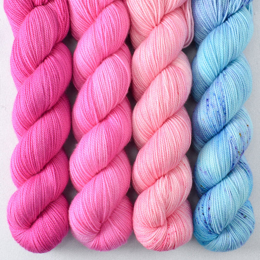 Princess Party, Puffy Jacket, Ruchbah, World in a Book - Miss Babs Yummy 2-Ply Quartet