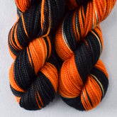 Pumpkin Apocalypse - Miss Babs Yummy 2-Ply Toes superwash Merino wool yarn