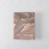 Small Handmade Journal with Purple and Brown Hand Dyed Cover