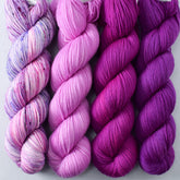 Purple Mountains, Foxglove, Sweet Gum, Violaceous - Miss Babs Yummy 2-Ply Quartet