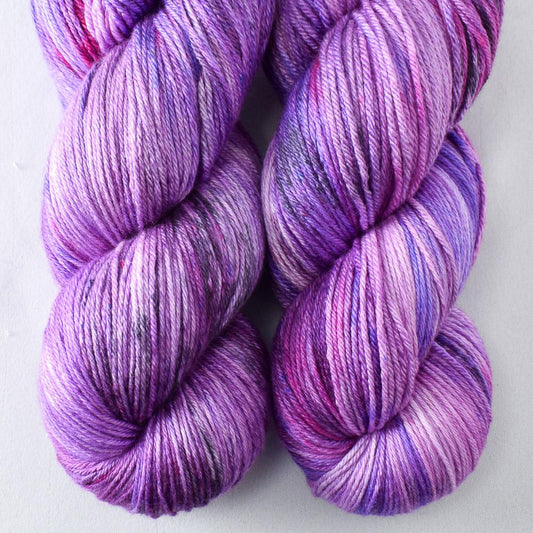 Purple Mountains - Miss Babs Big Silk wool and silk blend yarn