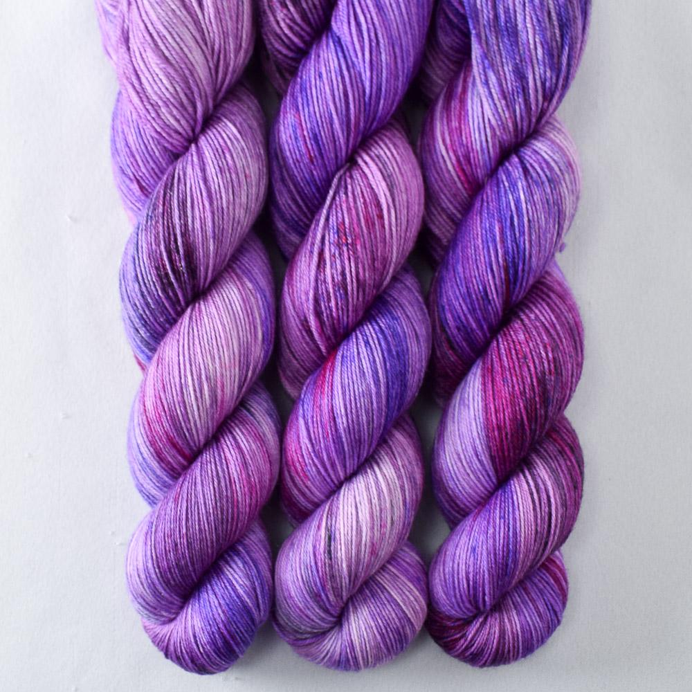 Purple Mountains - Miss Babs Tarte wool blend sock yarn