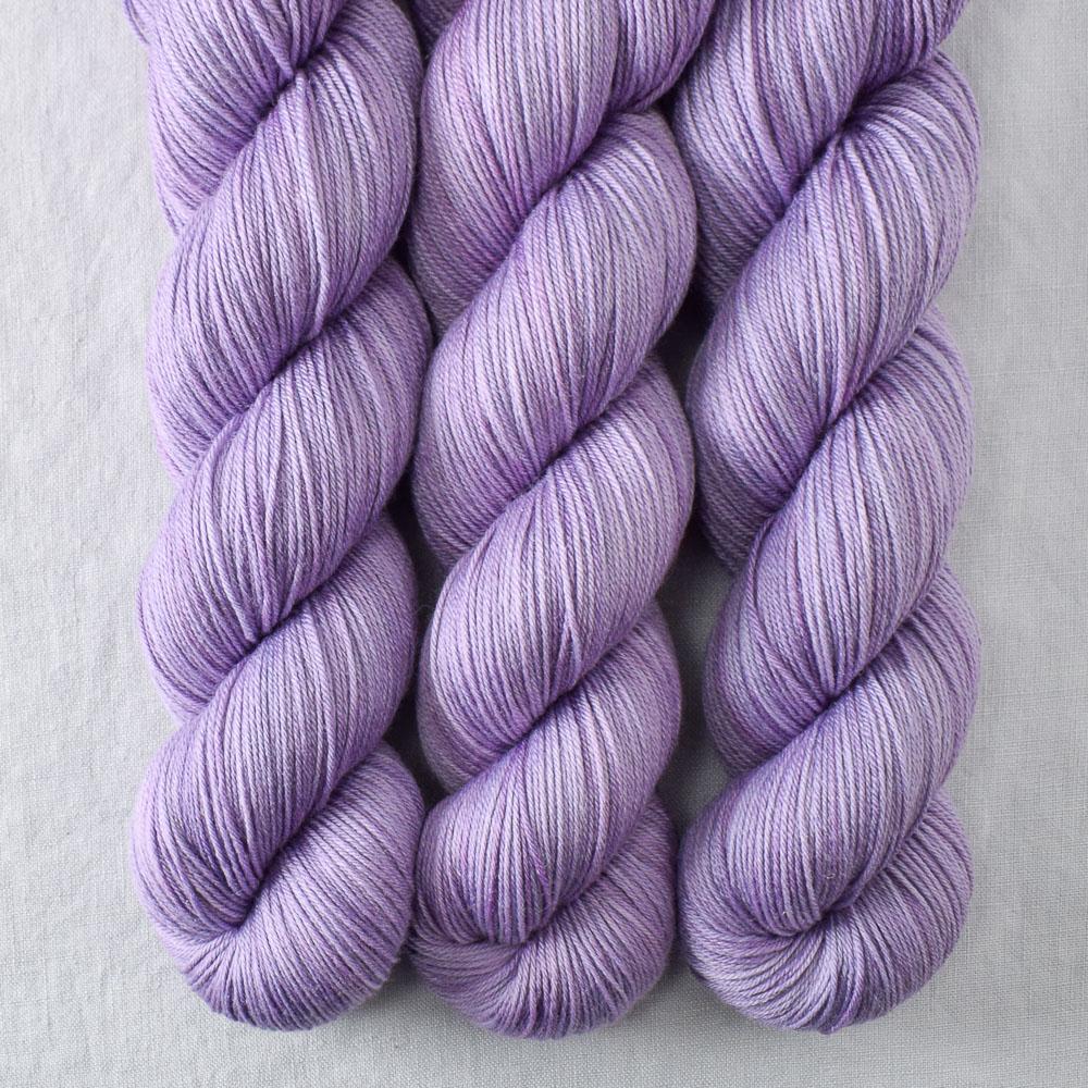 Purple Urchin - Miss Babs Tarte wool blend sock yarn