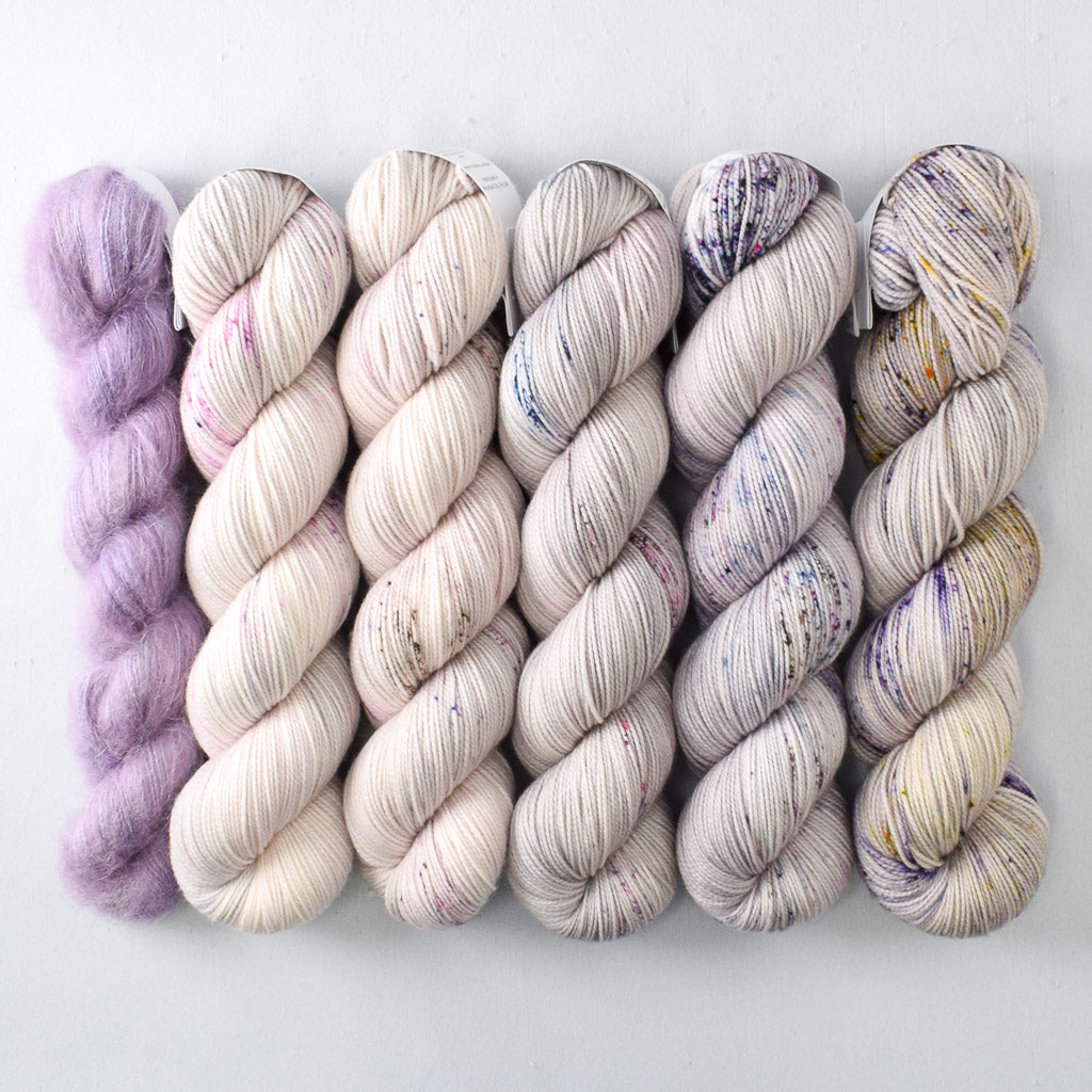 Purple with Valiant Grapes - Miss Babs Lace and Fade Boxy Set