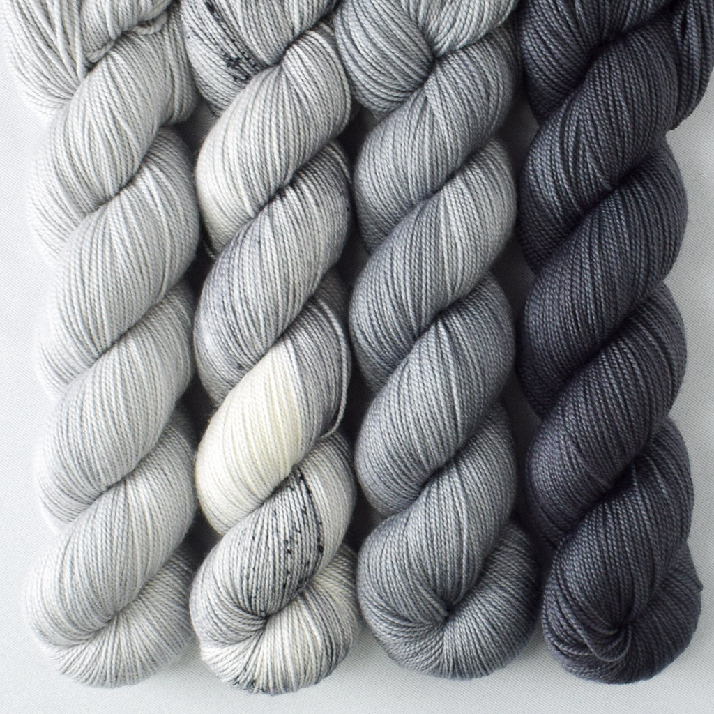 Quicksilver, Daguerreotype, Slate, Pewter - Miss Babs Yummy 2-Ply Quartet