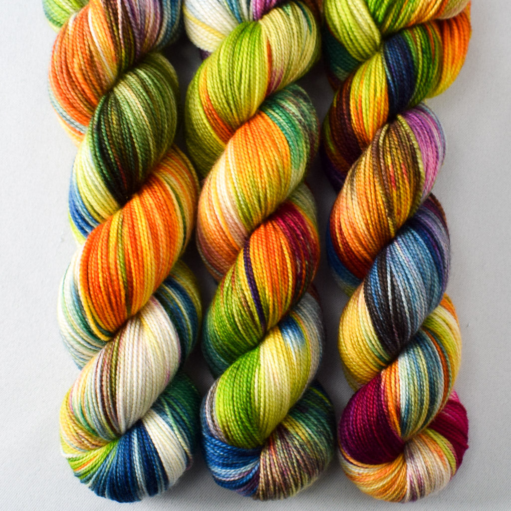 Rainbow Carwash - Miss Babs Yummy 2-Ply yarn