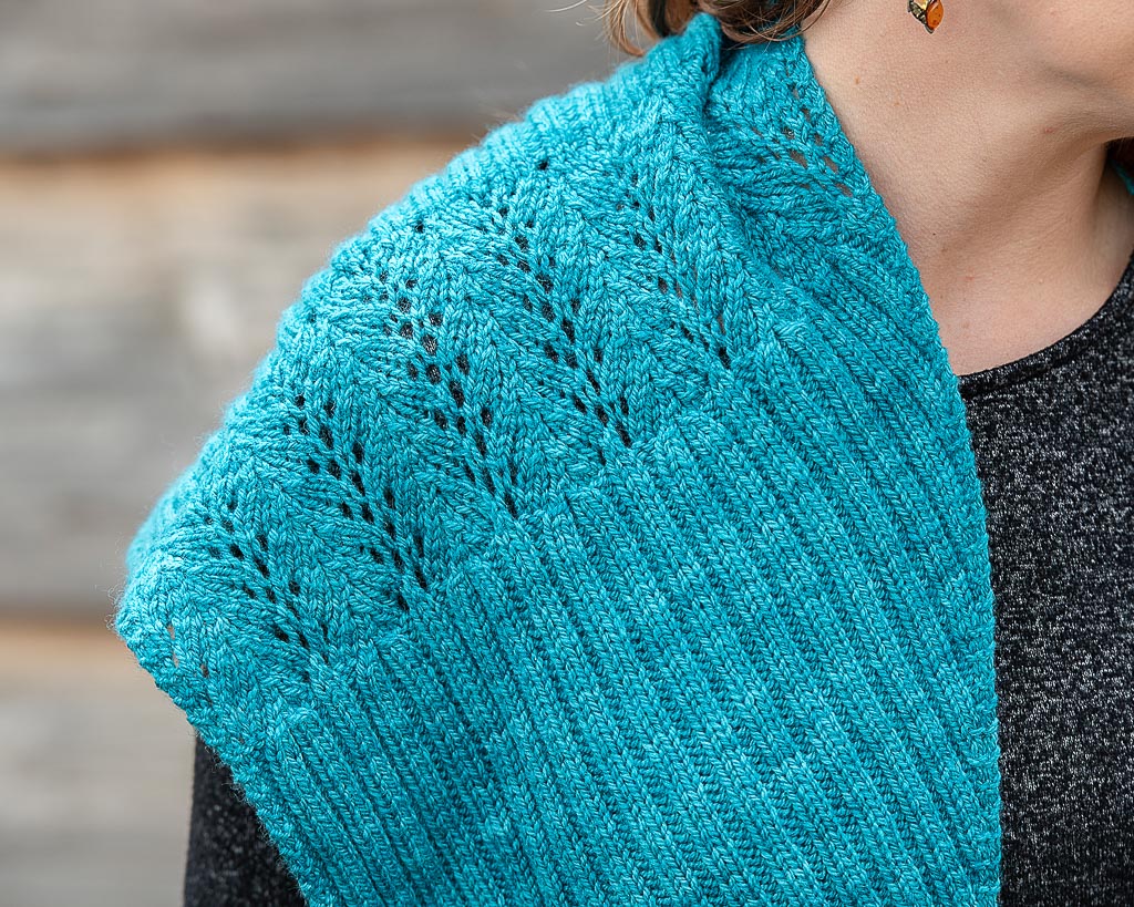 Rib and Lace Shawl
