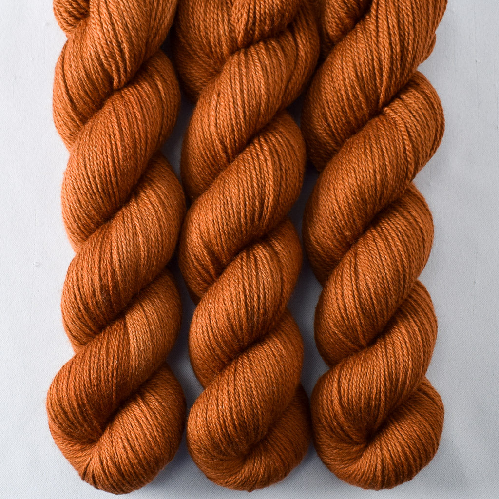 Roasted Pumpkin - Miss Babs Killington wool and silk blend yarn
