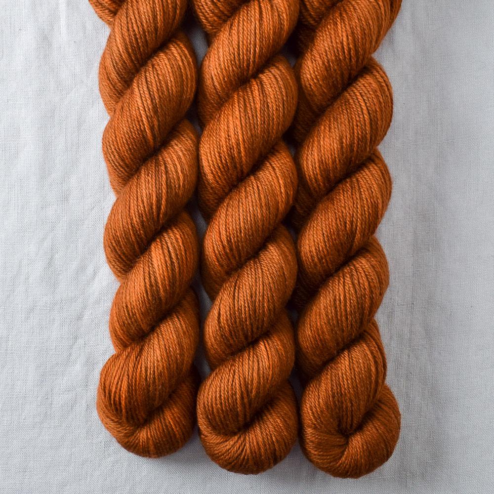 Roasted Pumpkin - Miss Babs Yowza Mini superwash Merino wool yarn