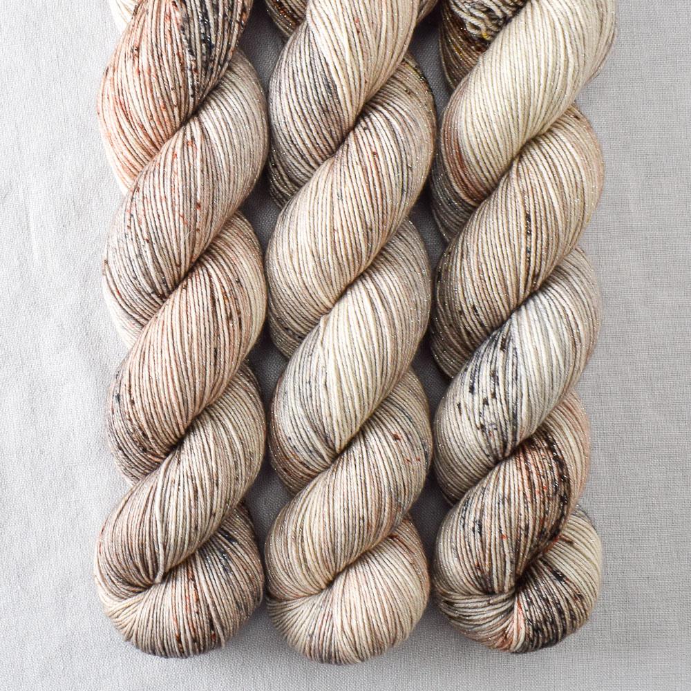 Rock Sparrow - Miss Babs Estrellita fingering weight superwash merino and Lurex yarn