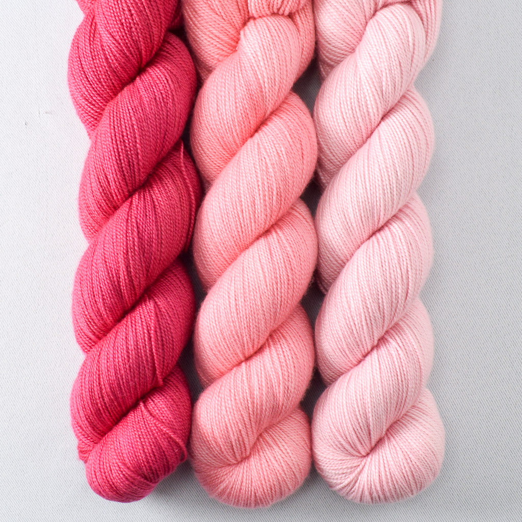 Scarlet Pimpernel, Puna Flamingo, Rhodochrosite - Miss Babs Avon Trio