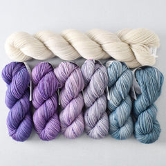 Scenic Overlook and Plover Yummy 2-Ply Shawl Set - Babette
