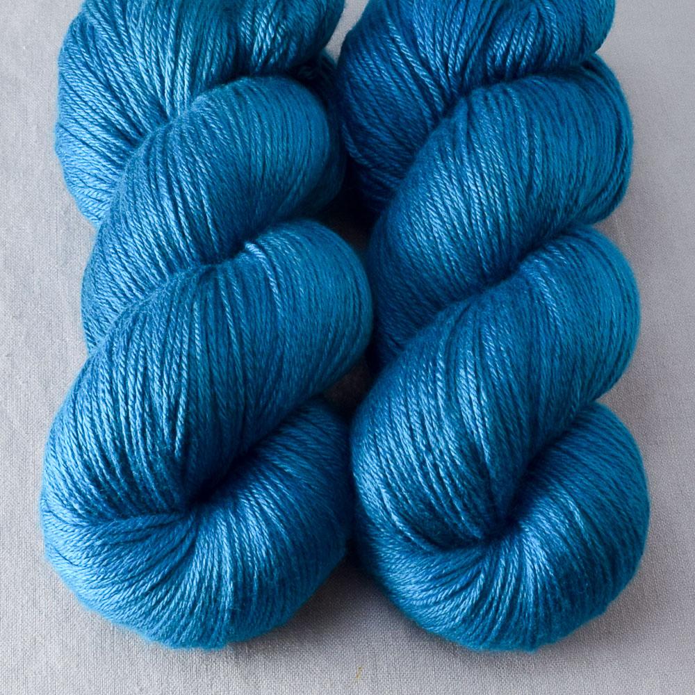 Sea Teal - Miss Babs Big Silk wool and silk blend yarn