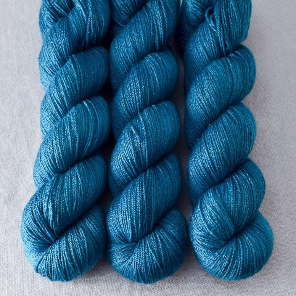 Sea Teal - Miss Babs Tarte wool blend sock yarn