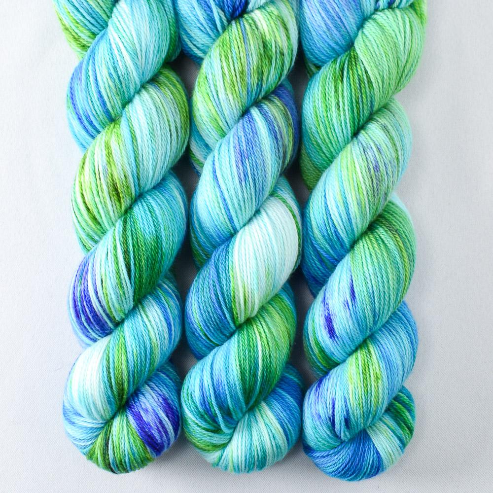 Smurf and Turf - Miss Babs Caroline merino-cashmere-nylon yarn