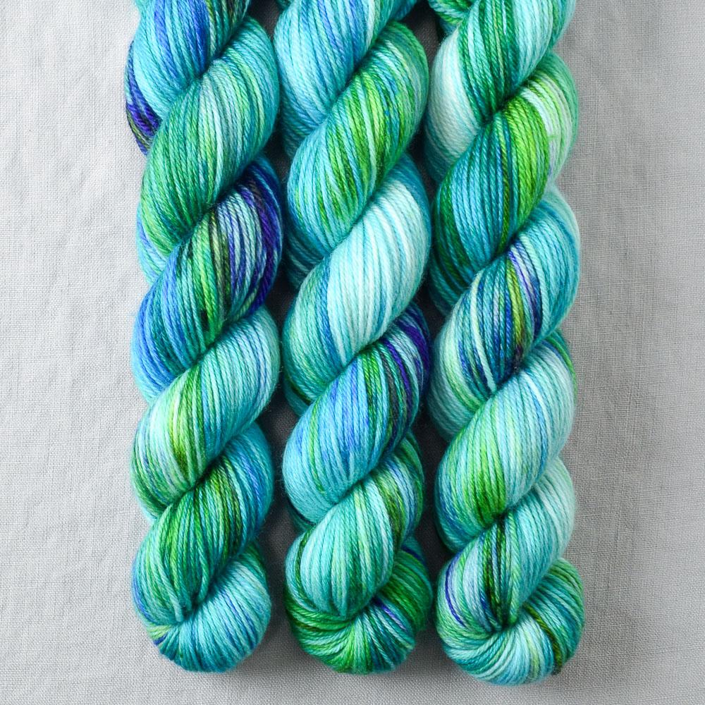 Smurf and Turf - Miss Babs Yowza Mini superwash Merino wool yarn