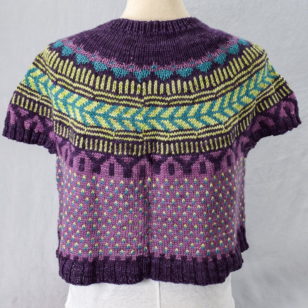 Soldotna Crop (dark purple) - Handmade Sample Garment