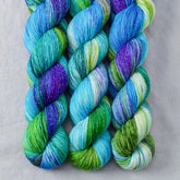South Beach - Miss Babs Estrellita fingering weight superwash merino and Lurex yarn