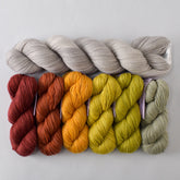 Spice Market Gradient and Fleur de Sel Caroline - Caroline Shawl Set