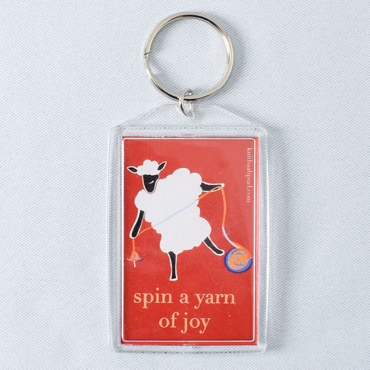 Spin a Yarn of Joy Key Chain - Miss Babs Notions