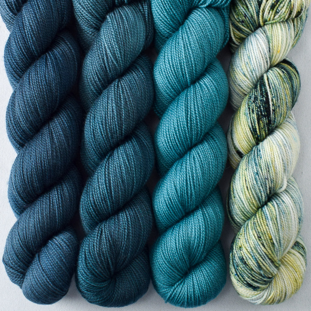 Spiny, Suspense, Rainforest, Pacifica - Miss Babs Yummy 2-Ply Quartet