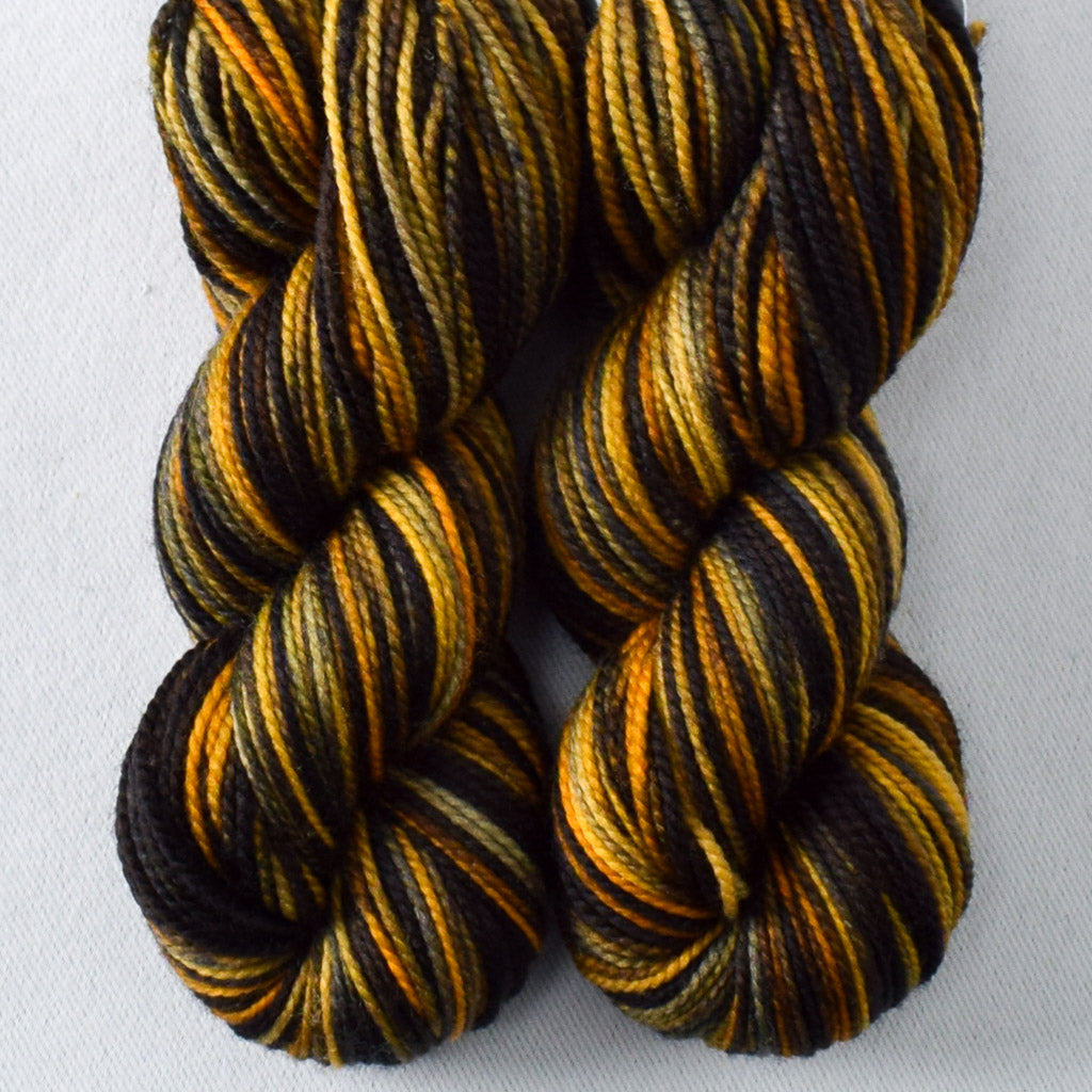 Fiery Cauldron - Miss Babs Yummy 2-Ply Toes superwash Merino wool yarn