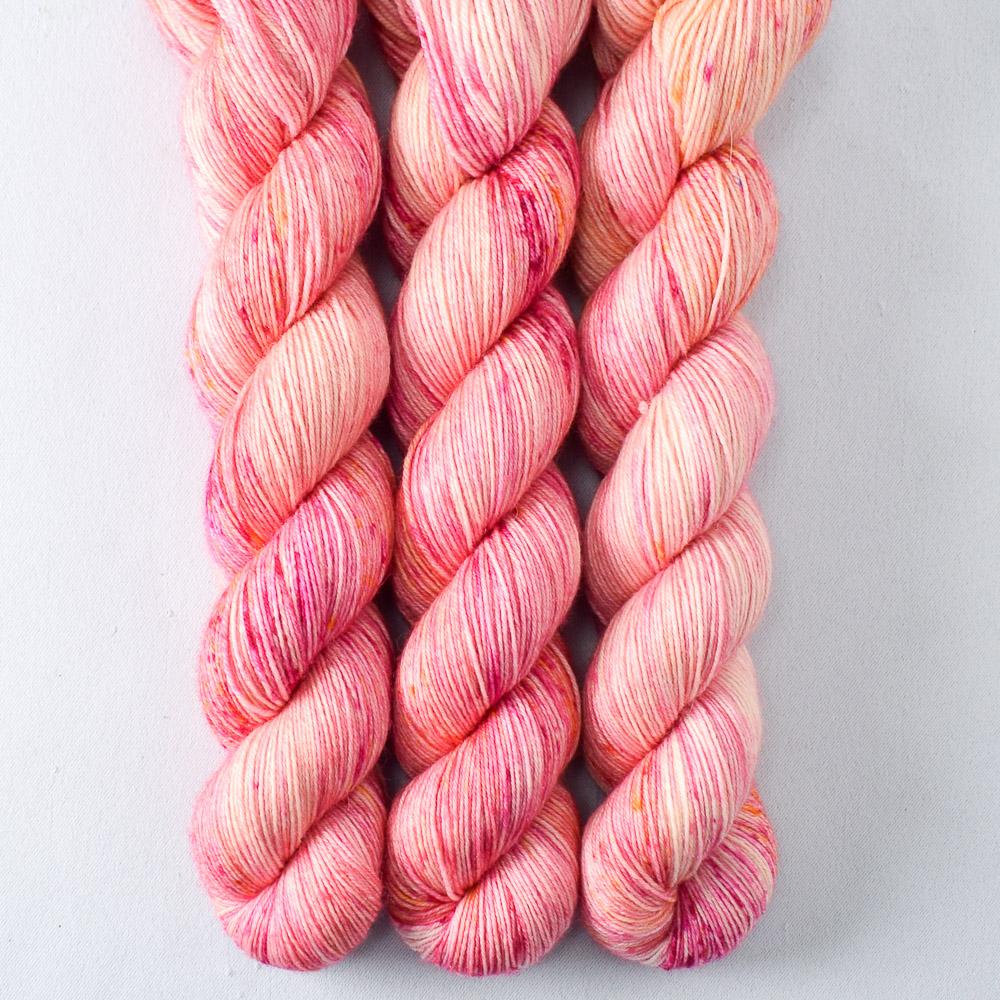 Spotted Flowers - Miss Babs Katahdin 437 superwash BFL wool yarn