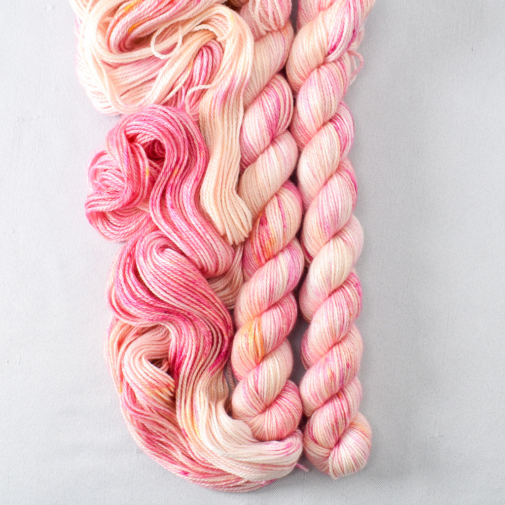 Spotted Flowers - Miss Babs Sojourn cashmere and silk yarn